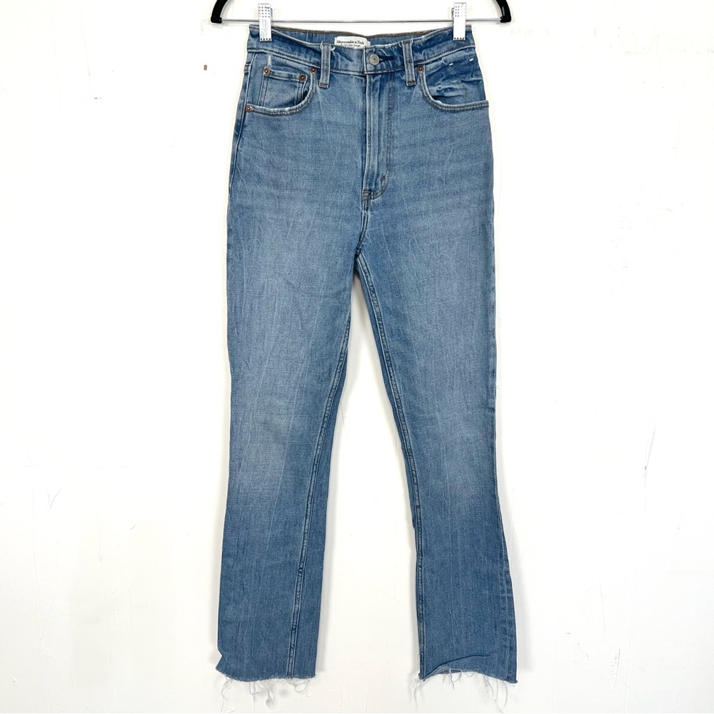 Abercrombie & Fitch The 90's‎ Slim Straight Ultra High Rise Jeans 25 0 Long